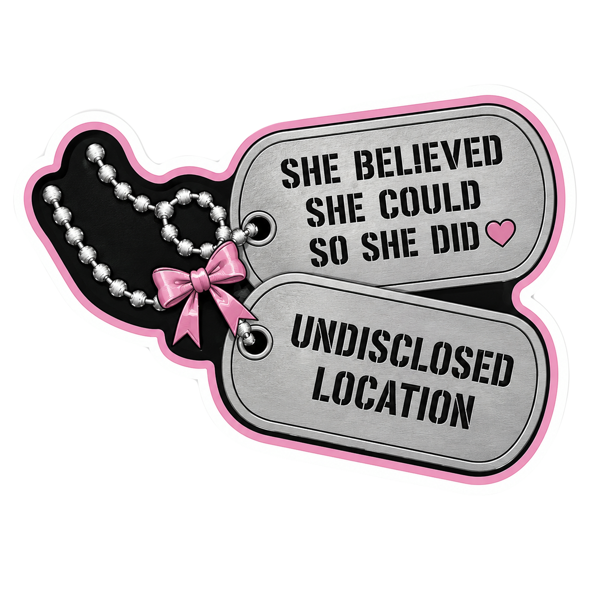 Sticker Dog Tags