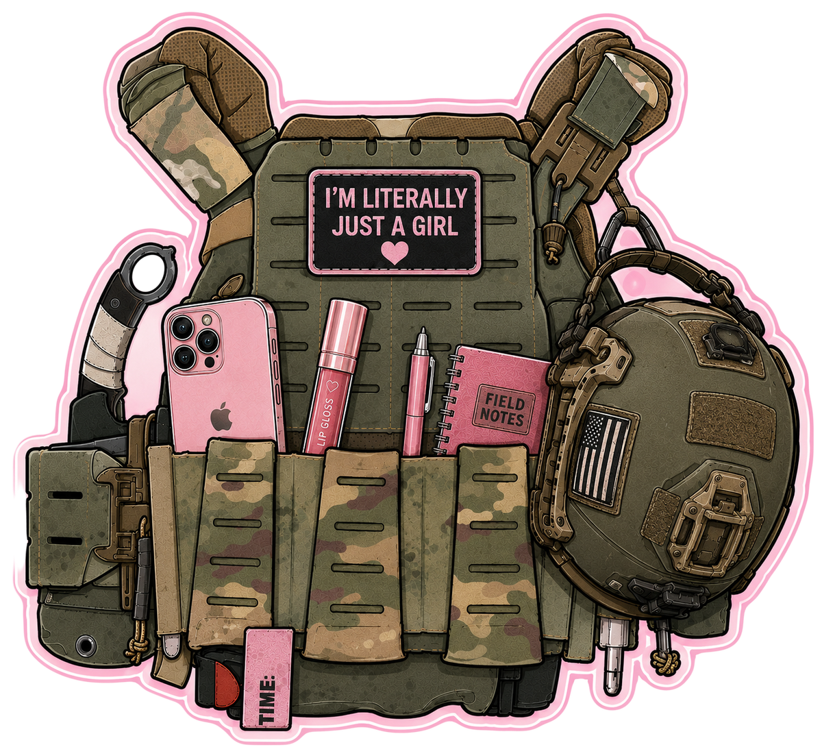 Gear Sticker Pink