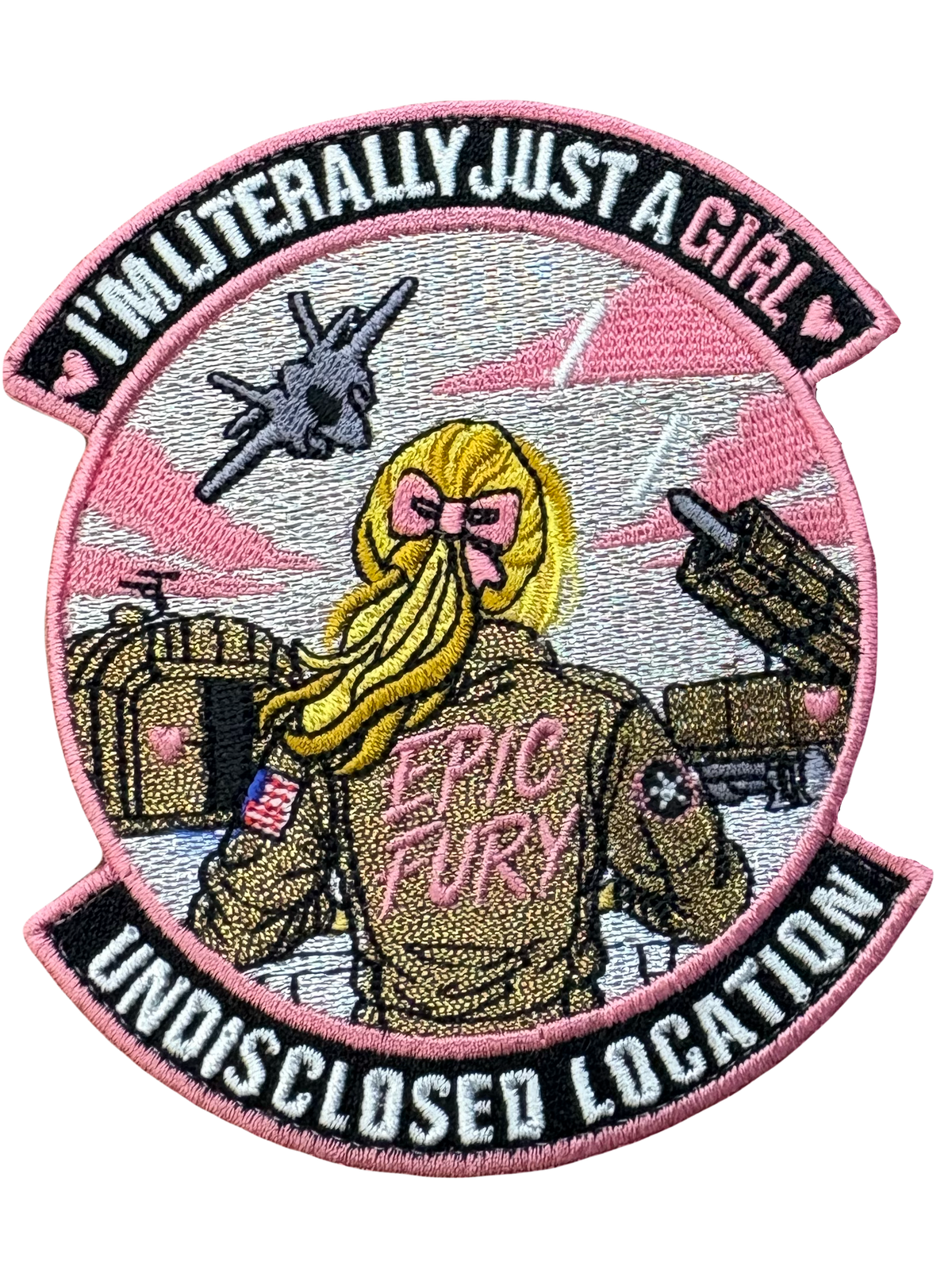 Blonde Literally Just A Girl Patch